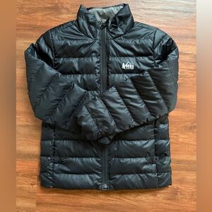 Kids REI Black Puffer Jacket